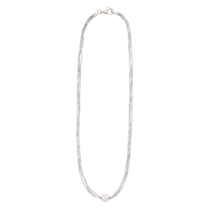 Silpada 'Thoreau' Multi-Strand Bead Necklace in Sterling Silver, 16'' - Image 3